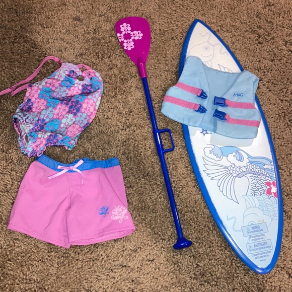Mercian girl doll kanani surf board and bathing suit - Picture 1 of 4